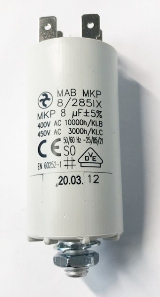 Kondensator 8 µF für Wechselstrommotor (18270120)