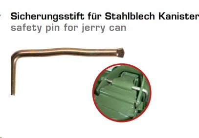 Sicherungsstift für Blechkanister