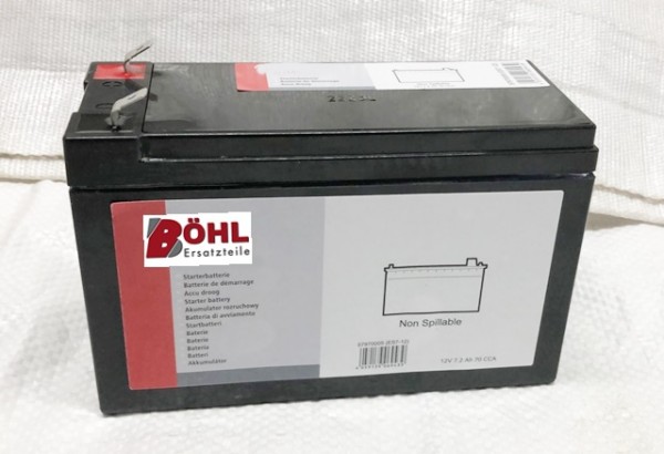 Batterie AGM 12V 7,2 AH +links (57970005)