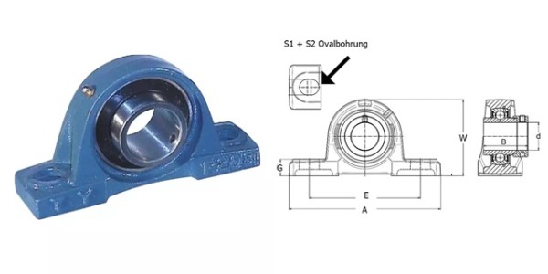 Spannlager (805UCP209)