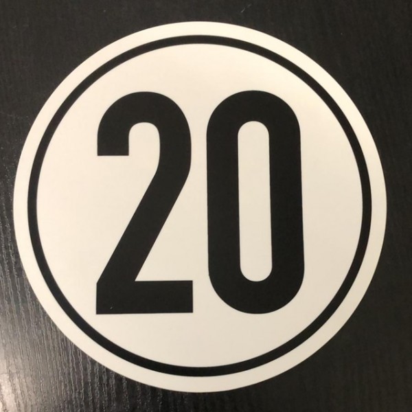 Schild 20km/H, Kunststoff (22090030)