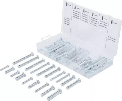 Sort. Splintbolzen,VZ, 60-tlg (7889700210)
