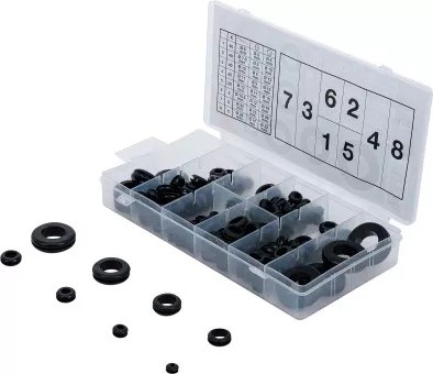 Sortiment Gummi-Durchgangstüllen 180tlg. zöllig