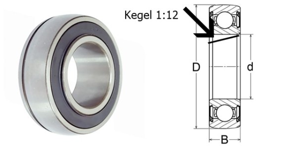 Rillenkugellager (805UK205)
