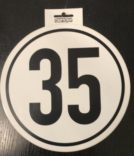 Schild 35 km/h Folie (22000005)