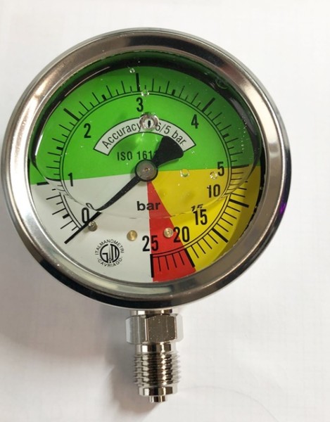 Manometer 0-5-25bar 63 U1/4' fluessigdue (67011401525F)