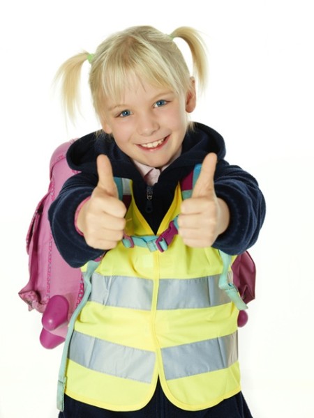 Kinder Warnweste gelb
