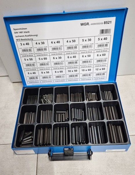 Sortiment Spannhülsen DIN1481 450-tlg. (487SET39)